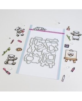 Heffy Doodle Pandtastic Painters Dies (HFD0334) (OUTLET) Heffy Doodle Pandtastic Painters Dies (HFD0334) (OUTLET)