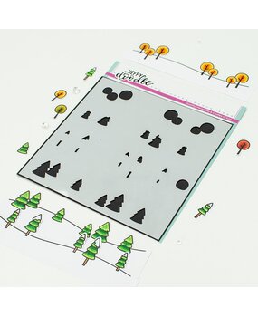 Heffy Doodle Lovely Landscapes Add On Stencil (HFD0532) (OUTLET) Heffy Doodle Lovely Landscapes Add On Stencil (HFD0532) (OUTLET)