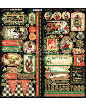 Graphic 45 Christmas Time Stickers (4502122) (OUTLET)