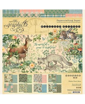 Graphic 45 Woodland Friends 8x8 Pad (4502134) (OUTLET)