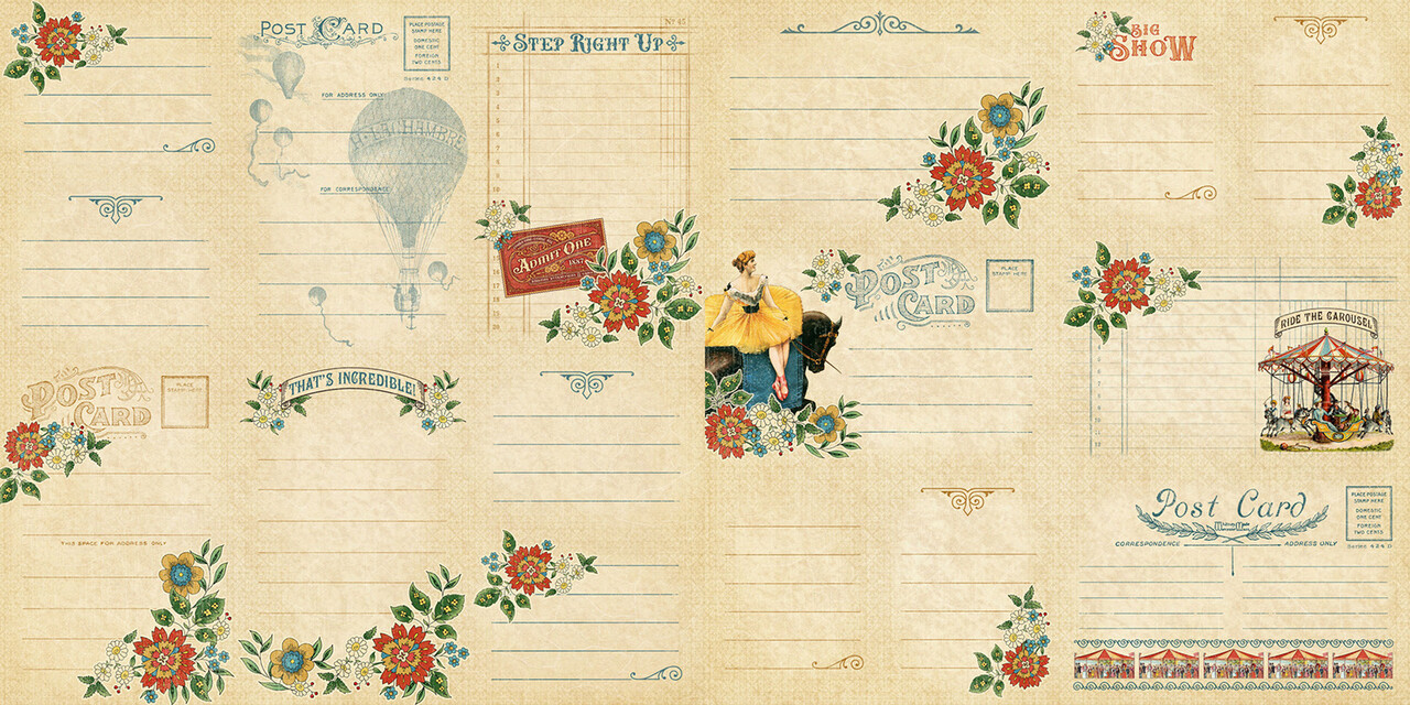 Graphic 45 Come One, Come All! Journaling Cards (4502312) (OUTLET)