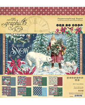 Graphic 45 Let it Snow 8x8 Inch Paper Pad (4502322) (OUTLET) Graphic 45 Let it Snow 8x8 Inch Paper Pad (4502322) (OUTLET)