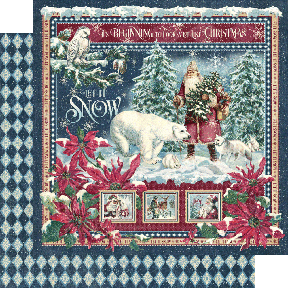 Graphic 45 Let it Snow 8x8 Inch Paper Pad (4502322) (OUTLET) Graphic 45 Let it Snow 8x8 Inch Paper Pad (4502322) (OUTLET)