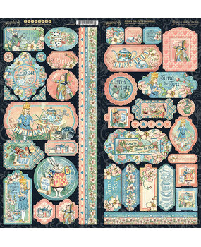 Graphic 45 Alice's Tea Party Stickers (4502362) (OUTLET) Graphic 45 Alice's Tea Party Stickers (4502362) (OUTLET)