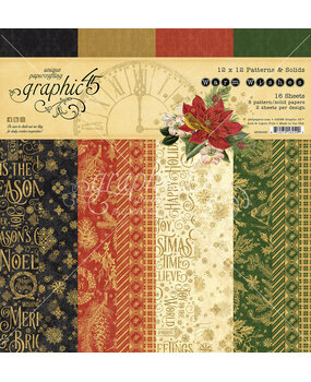 Graphic 45 Warm Wishes 12x12 Inch Patterns & Solids Paper Pack (4502490) (OUTLET) Graphic 45 Warm Wishes 12x12 Inch Patterns & Solids Paper Pack (4502490) (OUTLET)