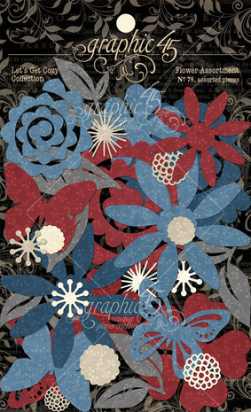 Graphic 45 Let's Get Cozy Flower Assortment (4502514) (OUTLET) Graphic 45 Let's Get Cozy Flower Assortment (4502514) (OUTLET)
