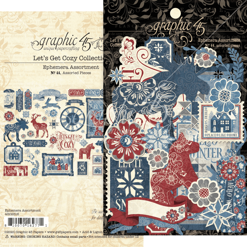 Graphic 45 Let's Get Cozy Ephemera Assortment (4502516) (OUTLET) Graphic 45 Let's Get Cozy Ephemera Assortment (4502516) (OUTLET)