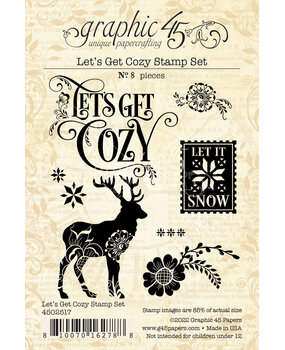 Graphic 45 Let's Get Cozy Clear Stamps (4502517) (OUTLET) Graphic 45 Let's Get Cozy Clear Stamps (4502517) (OUTLET)