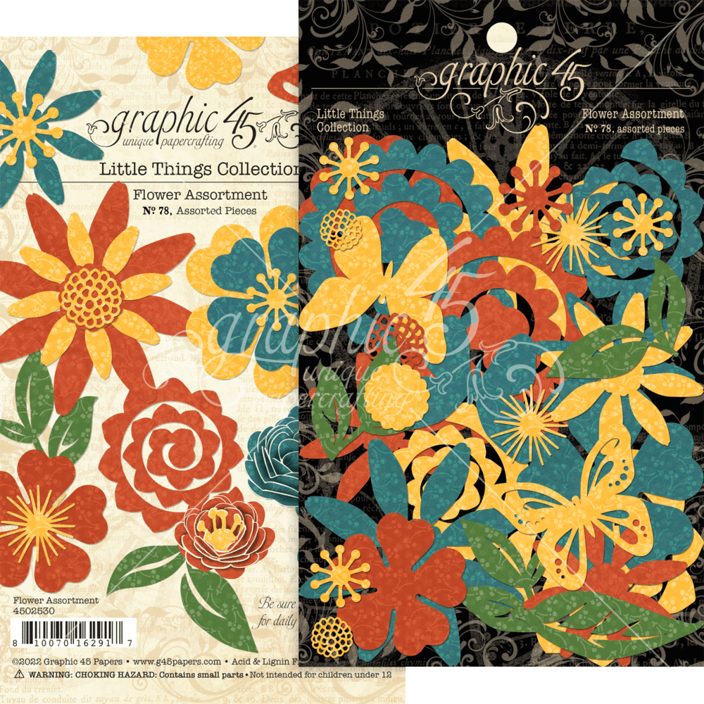 Graphic 45 Little Things Flower Assortment (4502530) (OUTLET) Graphic 45 Little Things Flower Assortment (4502530) (OUTLET)