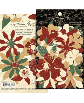 Graphic 45 Letters to Santa Flower Assortment (4502699) (OUTLET) Graphic 45 Letters to Santa Flower Assortment (4502699) (OUTLET)