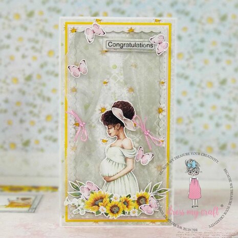 Dress My Craft Mom To Be 6x6 Inch Paper Pad (DMCP5809) (OUTLET)