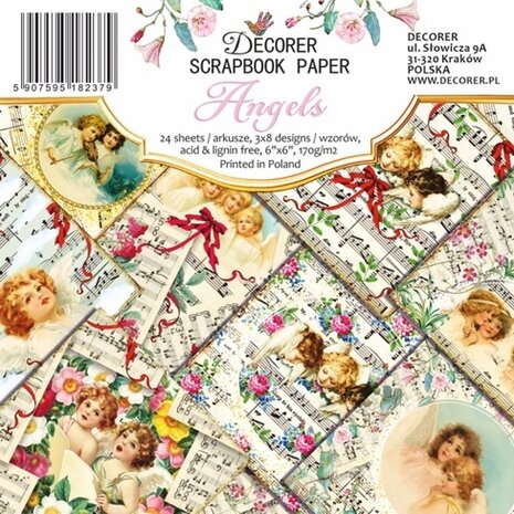 Decorer Angels 6x6 Inch Paper Pack (DECOR-C34-237) (OUTLET)