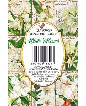 Decorer White Flower Mini Paper Pack (DECOR-M120) (OUTLET)