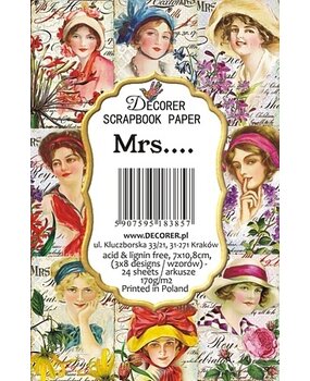 Decorer Mrs.... Mini Paper Pack (DECOR-M89) (OUTLET) Decorer Mrs.... Mini Paper Pack (DECOR-M89) (OUTLET)