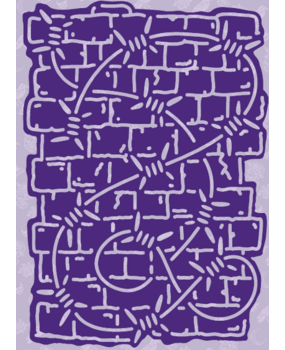 Dawn Bibby Gothic Romance Stencil Barbed Wire & Brick (DB1081) (OUTLET) Dawn Bibby Gothic Romance Stencil Barbed Wire & Brick (DB1081) (OUTLET)