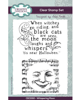 Creative Expressions Sam Poole Clear Stamp A6 Whispering Moon (CEC1010) (OUTLET)