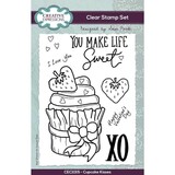 Creative Expressions Sam Poole Clear Stamp A6 Cupcake Kisses (CEC1015) (OUTLET)