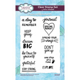 Creative Expressions Helen Colebrook Clear Stamp A6 Positive Sentiments (CEC1027) (OUTLET)