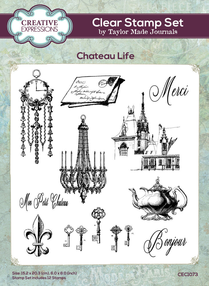 Creative Expressions Taylor Made Journals Clear Stamp Chateau Life (CEC1073) (OUTLET)