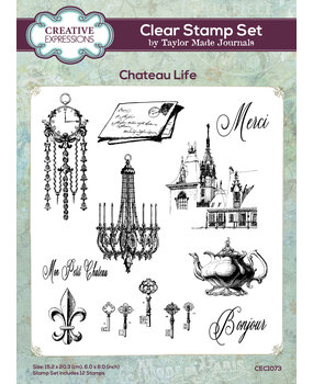 Creative Expressions Taylor Made Journals Clear Stamp Chateau Life (CEC1073) (OUTLET)