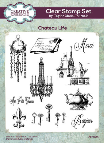Creative Expressions Taylor Made Journals Clear Stamp Chateau Life (CEC1073) (OUTLET)