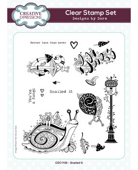 Creative Expressions Designs by Dora A5 Clear Stamp Snailed It (CEC1100) (OUTLET) Creative Expressions Designs by Dora A5 Clear Stamp Snailed It (CEC1100) (OUTLET)