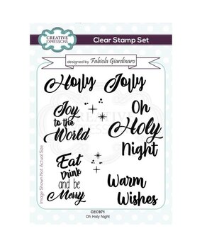 Creative Expressions Fabiola Giardinaro Clear Stamp A6 Oh Holy Night (CEC971) (OUTLET)