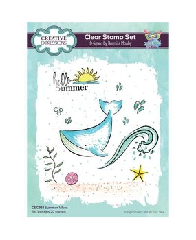 Creative Expressions Bonnita Moaby Clear Stamp A5 Summer Vibes (CEC984) (OUTLET)