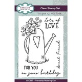 Creative Expressions Sam Poole Clear Stamp A6 Friendship Watering Can (CEC997) (OUTLET)