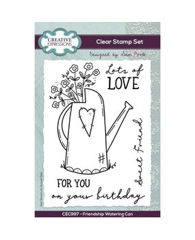 Creative Expressions Sam Poole Clear Stamp A6 Friendship Watering Can (CEC997) (OUTLET)
