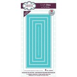 Creative Expressions Sue Wilson Craft Die Slimline Collection Decorative Squared Rectangles (CED1252) (OUTLET)