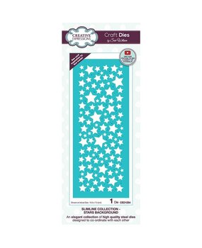 Creative Expressions Sue Wilson Craft Die Slimline Collection Stars Background (CED1254) (OUTLET)