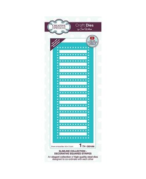 Creative Expressions Sue Wilson Craft Die Slimline Collection Decorative Squared Stripes (CED1255) (OUTLET)
