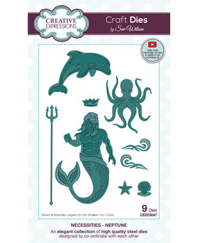 Creative Expressions Sue Wilson Craft Die Necessities Neptune (CED23047) (OUTLET)