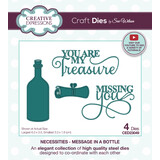Creative Expressions Sue Wilson Craft Die Necessities Message In A Bottle (CED23049) (OUTLET)