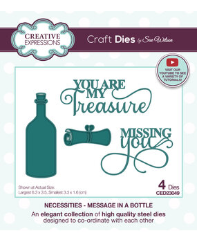 Creative Expressions Sue Wilson Craft Die Necessities Message In A Bottle (CED23049) (OUTLET) Creative Expressions Sue Wilson Craft Die Necessities Message In A Bottle (CED23049) (OUTLET)