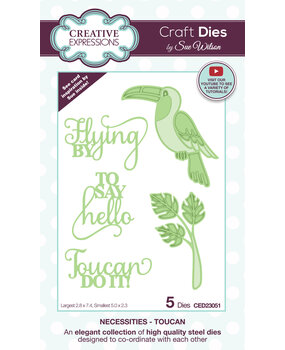 Creative Expressions Sue Wilson Craft Die Necessities Toucan (CED23051) (OUTLET) Creative Expressions Sue Wilson Craft Die Necessities Toucan (CED23051) (OUTLET)