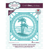 Creative Expressions Sue Wilson Craft Die Stained Glass Beach Palms (CED24012) (OUTLET)