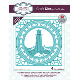 Creative Expressions Sue Wilson Craft Die Stained Glass Beach Lighthouse (CED24013) (OUTLET)