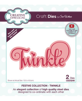 Creative Expressions Sue Wilson Craft Die Festive Twinkle (CED3240) (OUTLET) Creative Expressions Sue Wilson Craft Die Festive Twinkle (CED3240) (OUTLET)