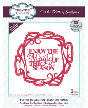 Creative Expressions Sue Wilson Craft Die Festive Blustery Frame (CED3250) (OUTLET) Creative Expressions Sue Wilson Craft Die Festive Blustery Frame (CED3250) (OUTLET)