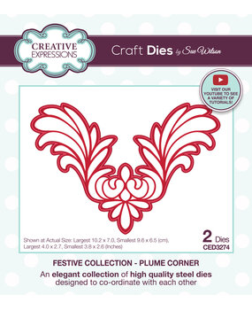 Creative Expressions Sue Wilson Craft Die Plume Corner (CED3274) (OUTLET)
