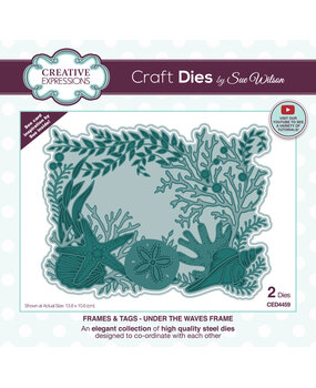 Creative Expressions Sue Wilson Craft Die Frames & Tags Under The Waves Frame (CED4459) (OUTLET)