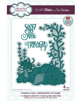Creative Expressions Sue Wilson Craft Die Frames & Tags Underwater Life Frame (CED4460) (OUTLET)