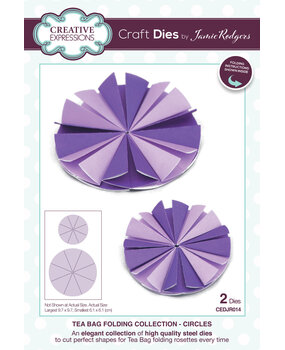 Creative Expressions Jamie Rodgers Craft Die Tea Bag Folding Circles (CEDJR014) (OUTLET)