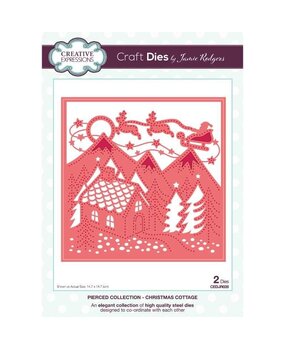 Creative Expressions Jamie Rodgers Craft Die Pierced Christmas Cottage (CEDJR028) (OUTLET) Creative Expressions Jamie Rodgers Craft Die Pierced Christmas Cottage (CEDJR028) (OUTLET)