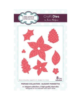 Creative Expressions Jamie Rodgers Craft Die Pierced Elegant Poinsettia (CEDJR029) (OUTLET) Creative Expressions Jamie Rodgers Craft Die Pierced Elegant Poinsettia (CEDJR029) (OUTLET)