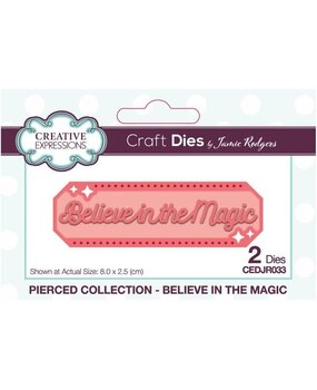 Creative Expressions Jamie Rodgers Craft Die Pierced Believe In The Magic (CEDJR033) (OUTLET) Creative Expressions Jamie Rodgers Craft Die Pierced Believe In The Magic (CEDJR033) (OUTLET)