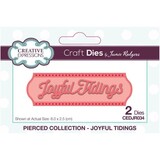 Creative Expressions Jamie Rodgers Craft Die Pierced Joyful Tidings (CEDJR034) (OUTLET)