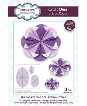 Creative Expressions Jamie Rodgers Craft Die Tea Bag Folding Ovals (CEDJR036) (OUTLET) Creative Expressions Jamie Rodgers Craft Die Tea Bag Folding Ovals (CEDJR036) (OUTLET)